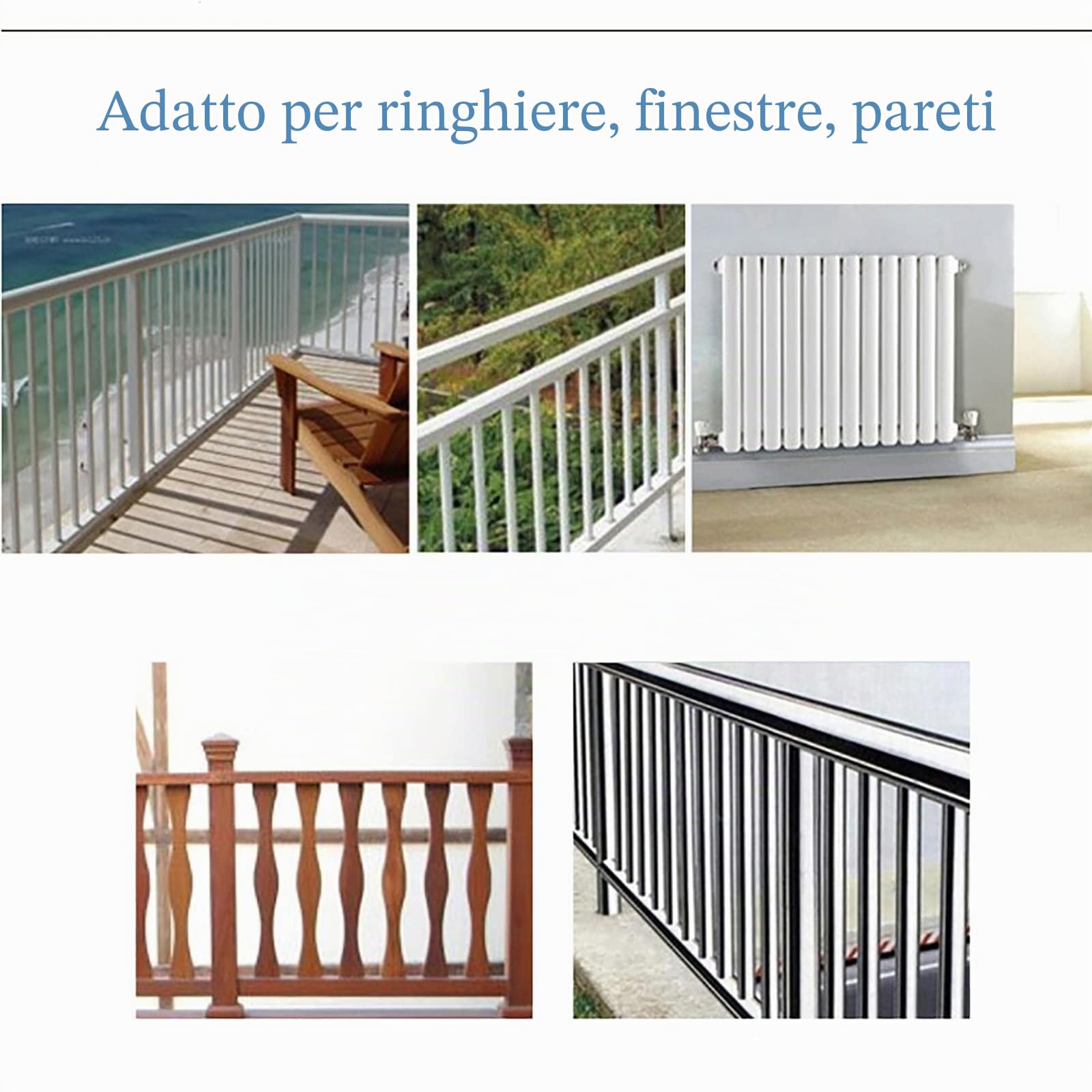 Tavolino da Balcone Esterno, Tavolo Sospeso Ringhiera, Appeso a Esterno, Regolabile in Altezza su 5 Livelli, Salvaspazio, per Pranzare e Studiare (Color : White, Size : 80 * 40cm)