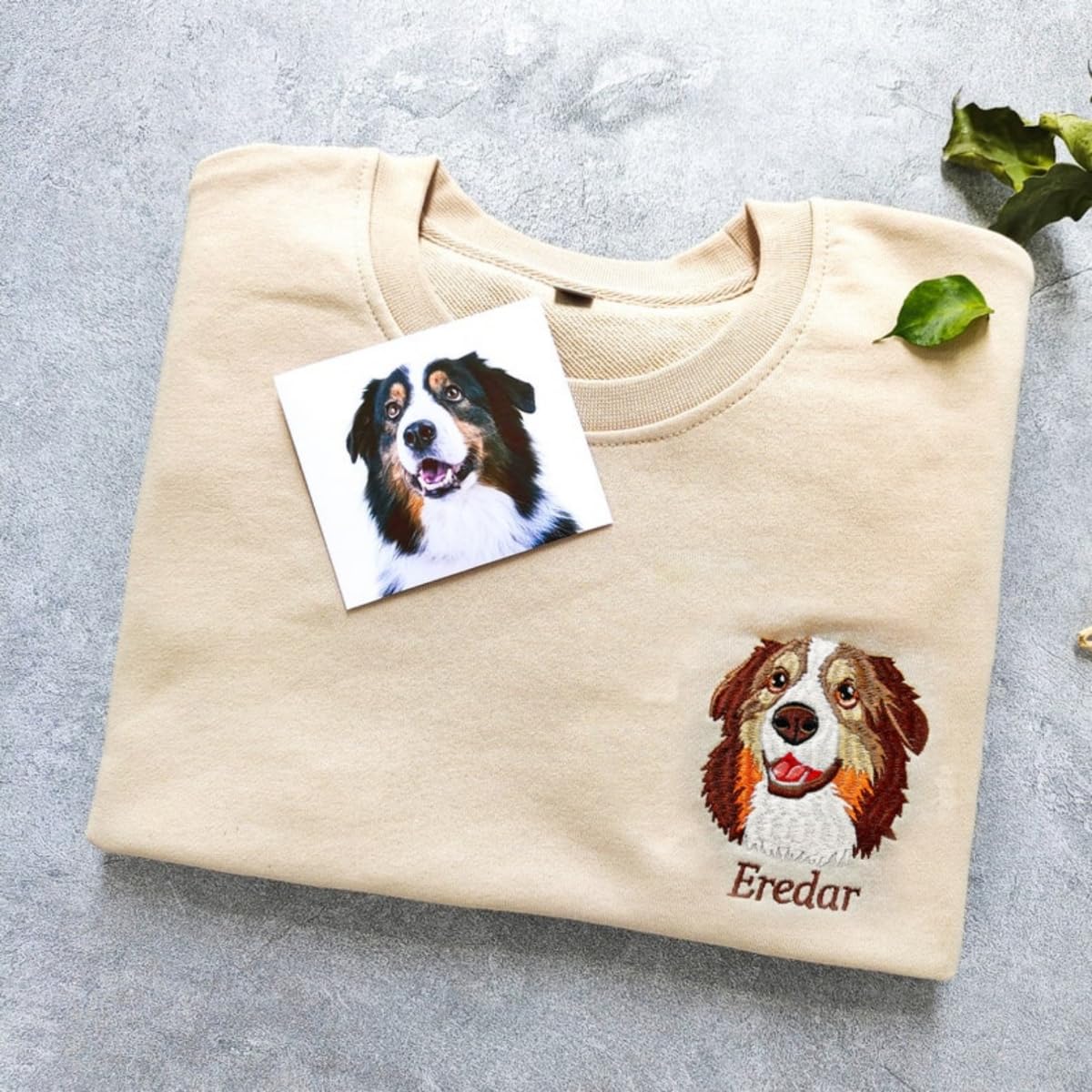 Sudadera personalizada para mascotas, foto de mascota + nombre, suéter personalizado con retrato de perro, sudadera personalizada para perro, sudadera con capucha de cuello redondo para gato, regalo