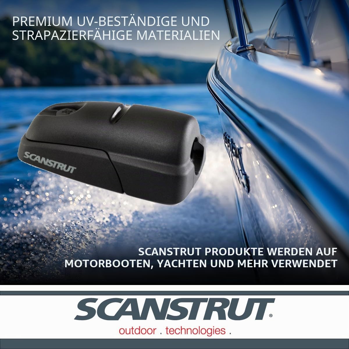 Scanstrut DS-H10-BLK Horizontal Kabeldichtung für Kabel von 6–10 mm, Schwarz