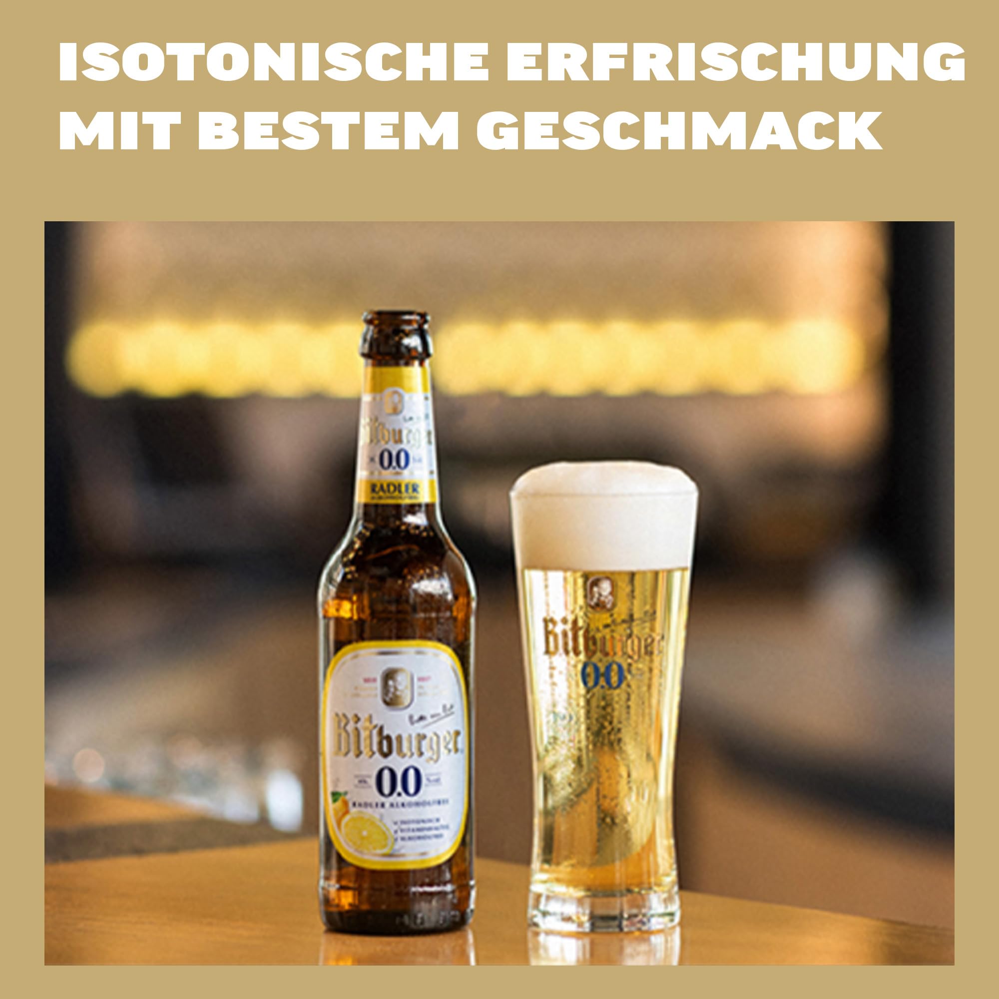 Bitburger 0,0% Radler Alkoholfrei - Dosen-Bier (24x 0,5l) - Alkoholfreies Pils mit Limonade - Isotonisch - Nach Deutschem Reinheitsgebot Gebraut