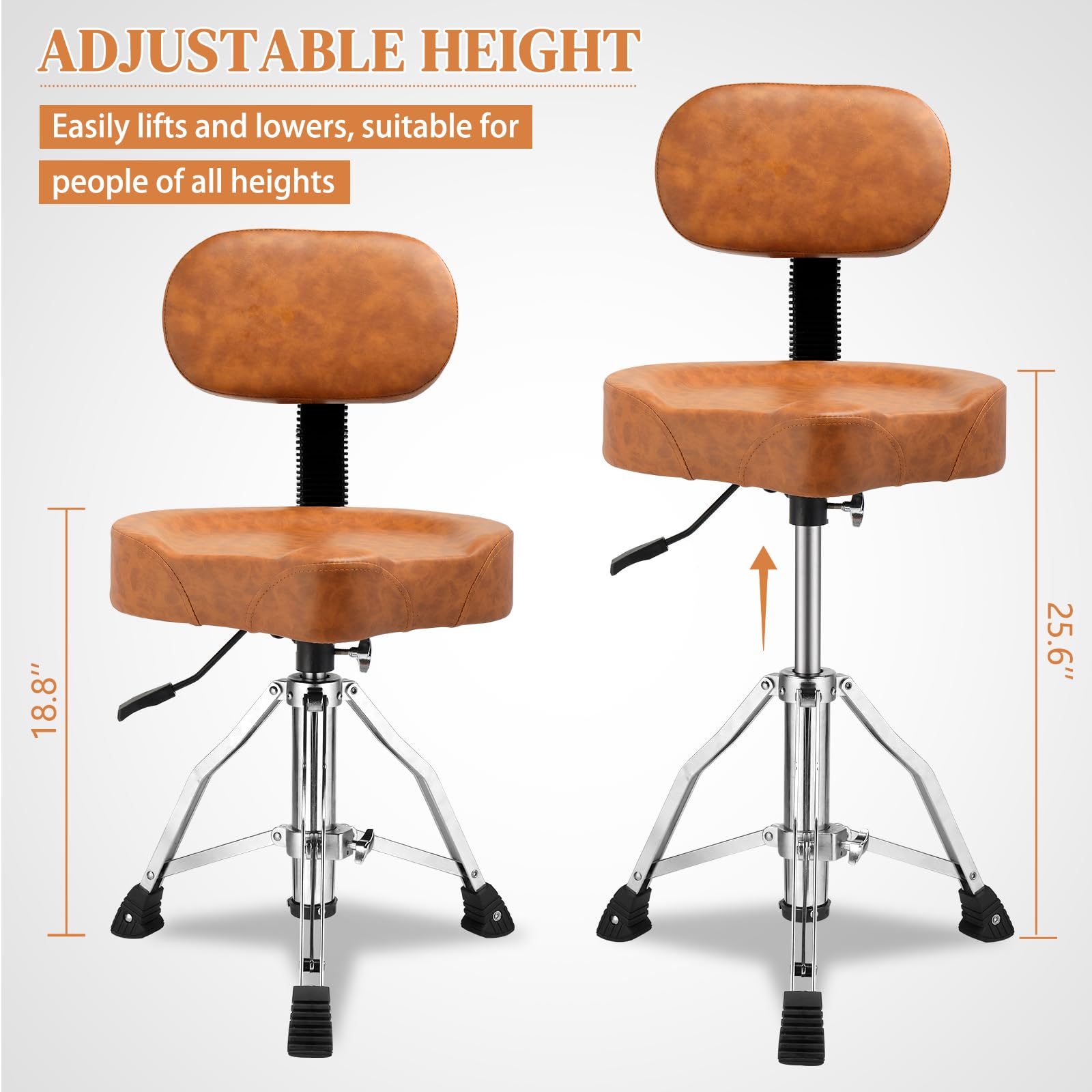 Amazon.com: Ktaxon Drum Throne with Backrest with a Pair of Drum