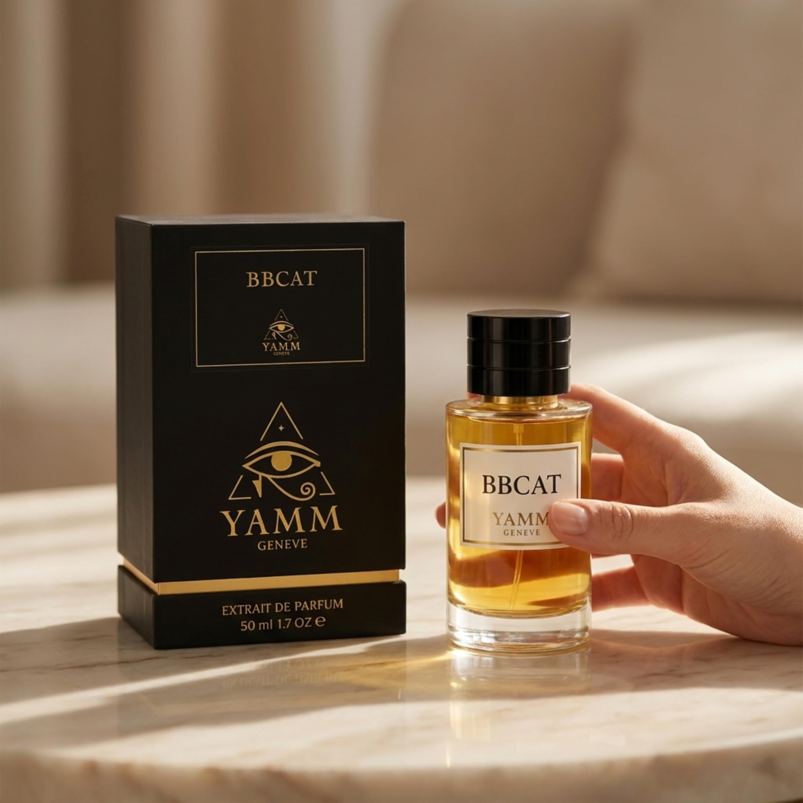 BBCat Extracto de Perfume 50 ml – Perfume Unisex Vainilla Especiada y Resinas – Fragancia Ambarina, Ahumada y Amaderada – Larga Duración 18h