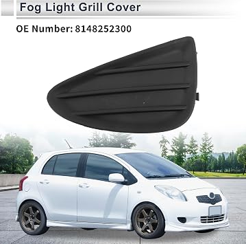 Front Left Fog Light Grill for Toyota Yaris 2012-2014 Front Lower Bumper Fog Light Cover Inserts No.8148252300 ABS 1 Pc