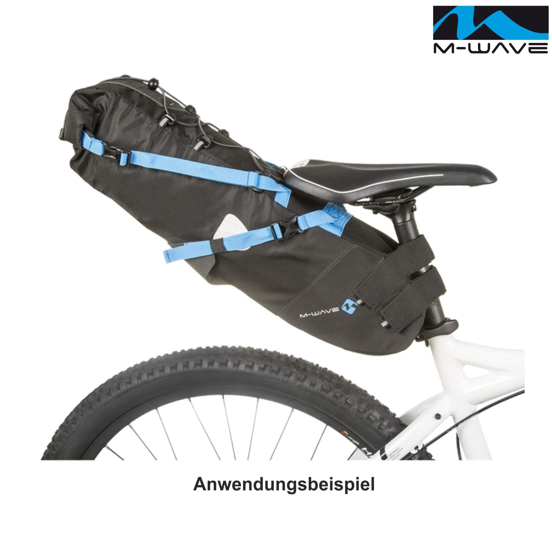 M-Wave Rough Ride Sacoche de Selle de vélo Mixte, Bleu, M