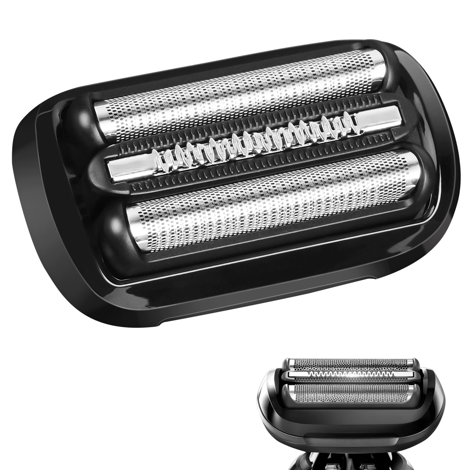 ACWOO Compatible con Braun Series 5 53B Cabezal de Recambio para Afeitadora Eléctrica, Compatible con las Afeitadoras Series 5 y Series 6 Cabezal De Sustitución, Negro