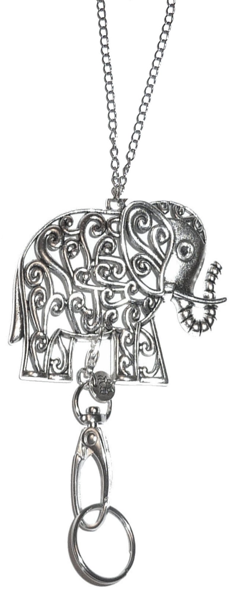 Women's Lanyard Strong Stainless Steel Chain Trendy ID Badge Card Holder Teacher Cruise Keys Keychain Phone