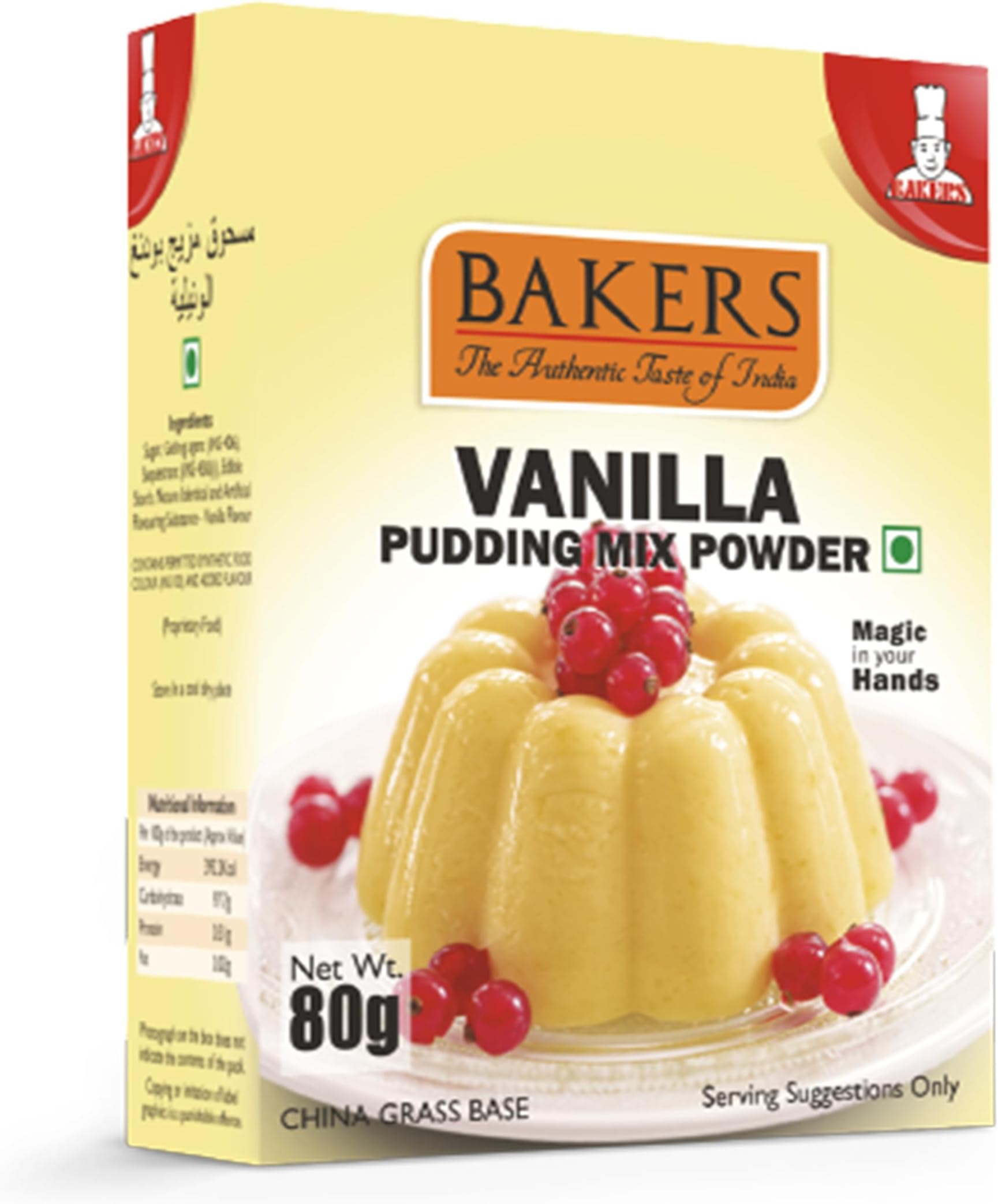 - Instant Pudding Mix - Vanilla Flavor (80g x 4, 320g) | Creamy & Delicious Dessert Mix | Ready in 5 Minutes | Vegetarian | Perfect for Custards, Trifles & Desserts