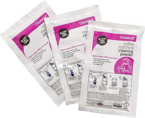 Miniatura 2 de Urnex Limpiador para cafetera y máquina de café expreso, polvo Cleancaf - Paquete de 2 (6 paquetes) - Seguro para Delonghi Ninja Hamilton Beach Mr