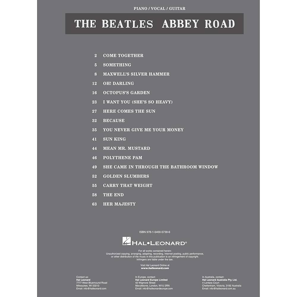 The Beatles - Abbey Road: Beatles: 9781540057396: Books