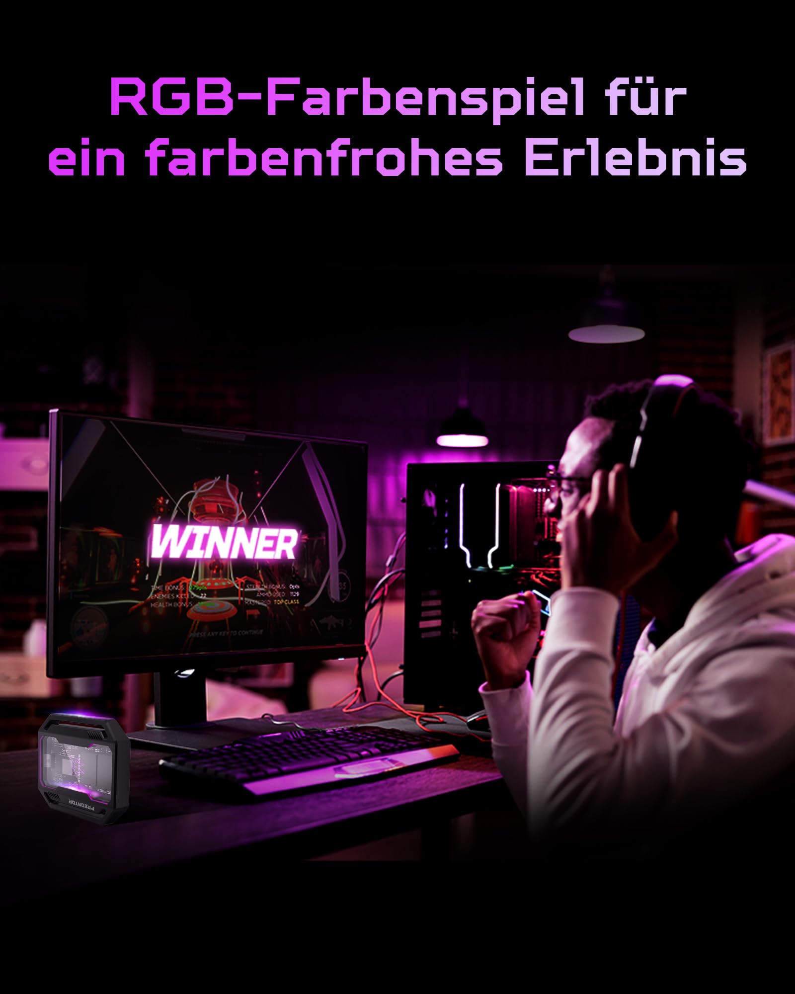 acer Predator GP30 Externe SSD RGB 1TB USB 3.2 Gen2x2 - bis zu 2000 MB/s Lesen Portable External Solid State Drives für Smartphone, Tablets, PC & PS5
