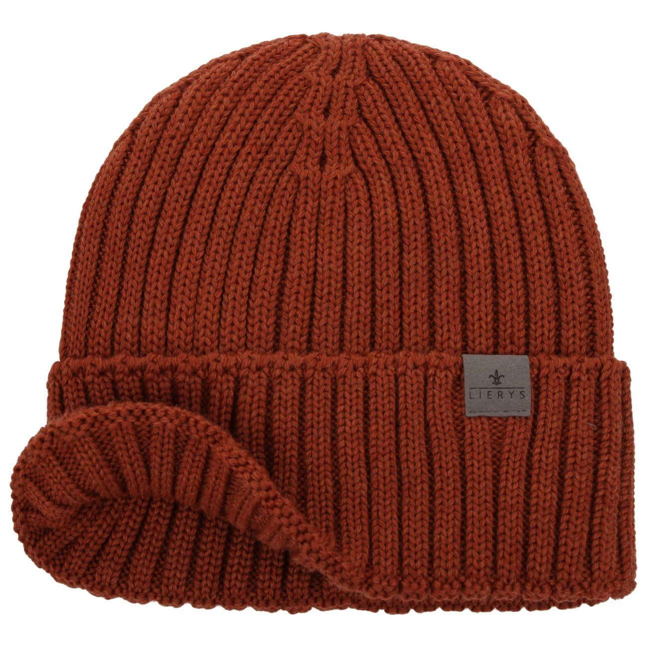 LIERYS Czapka dzianinowa sciagaczowa merino Wyprodukowano w Niemczech Unisex Jesien Zima