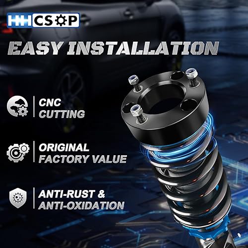 Vista 21 de HHCSOP Kit de elevación de nivelación delantera de 2 pulgadas para Ford F150 2WD 4WD 2004-2024, Ford Expedition 2003-2018, Lincoln Mark LT