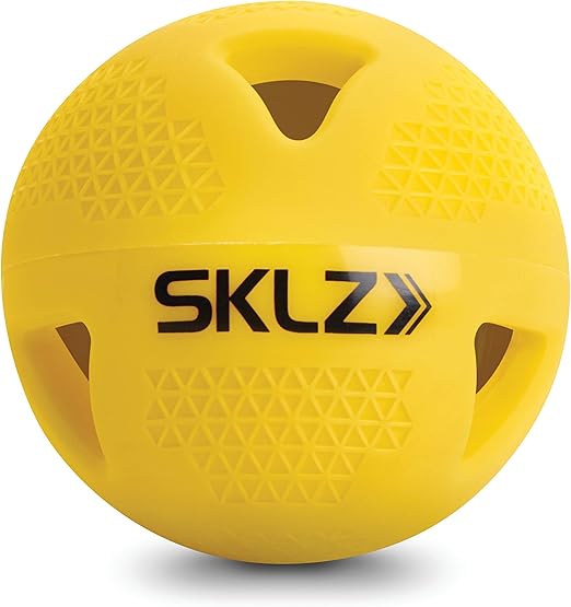 SKLZ Premium Impact Limited-Flight Training Baseballs, 6-Pack, Yellow
