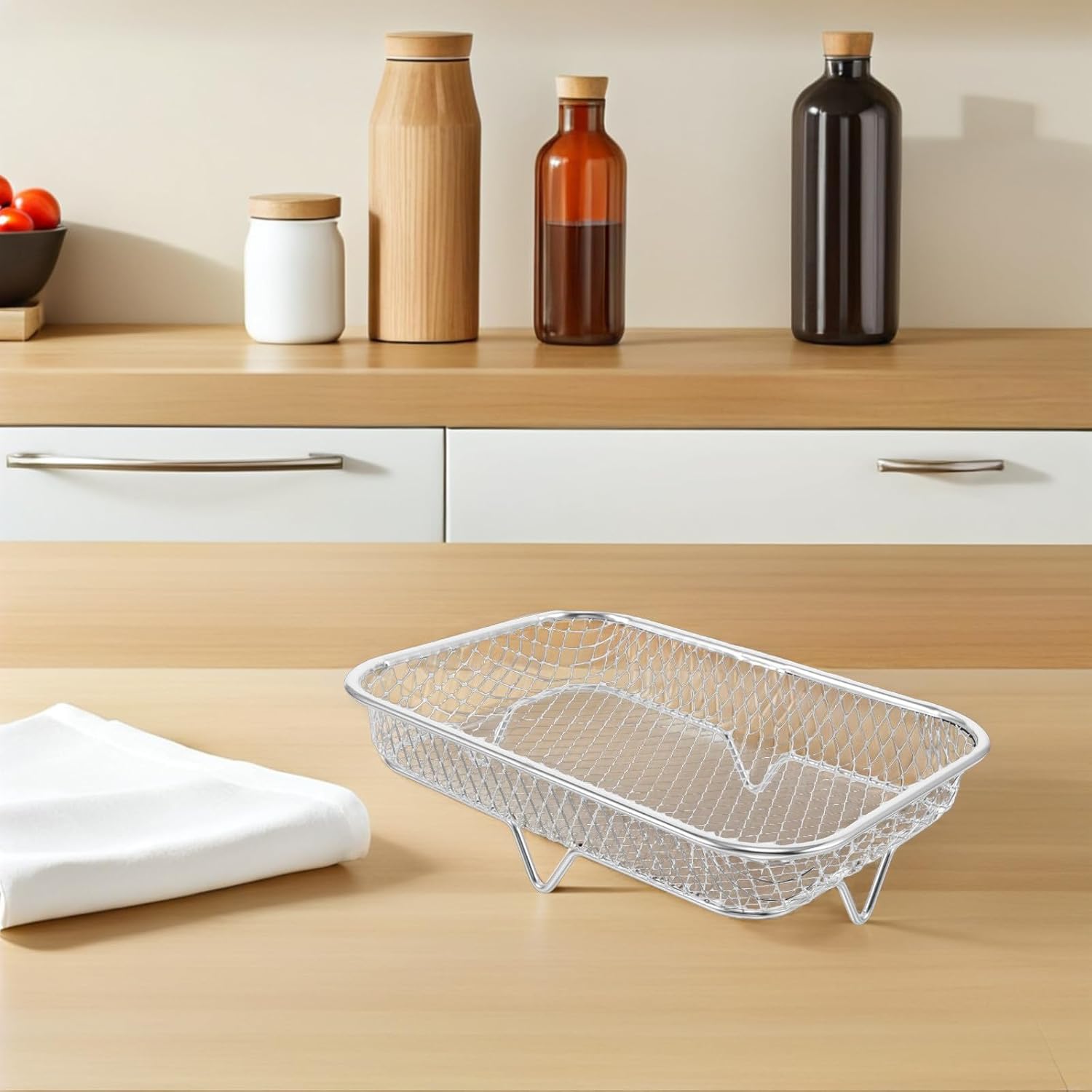 6pcs Stainless Steel Air Fryer Rack for Oven and Bbq Xmas Use