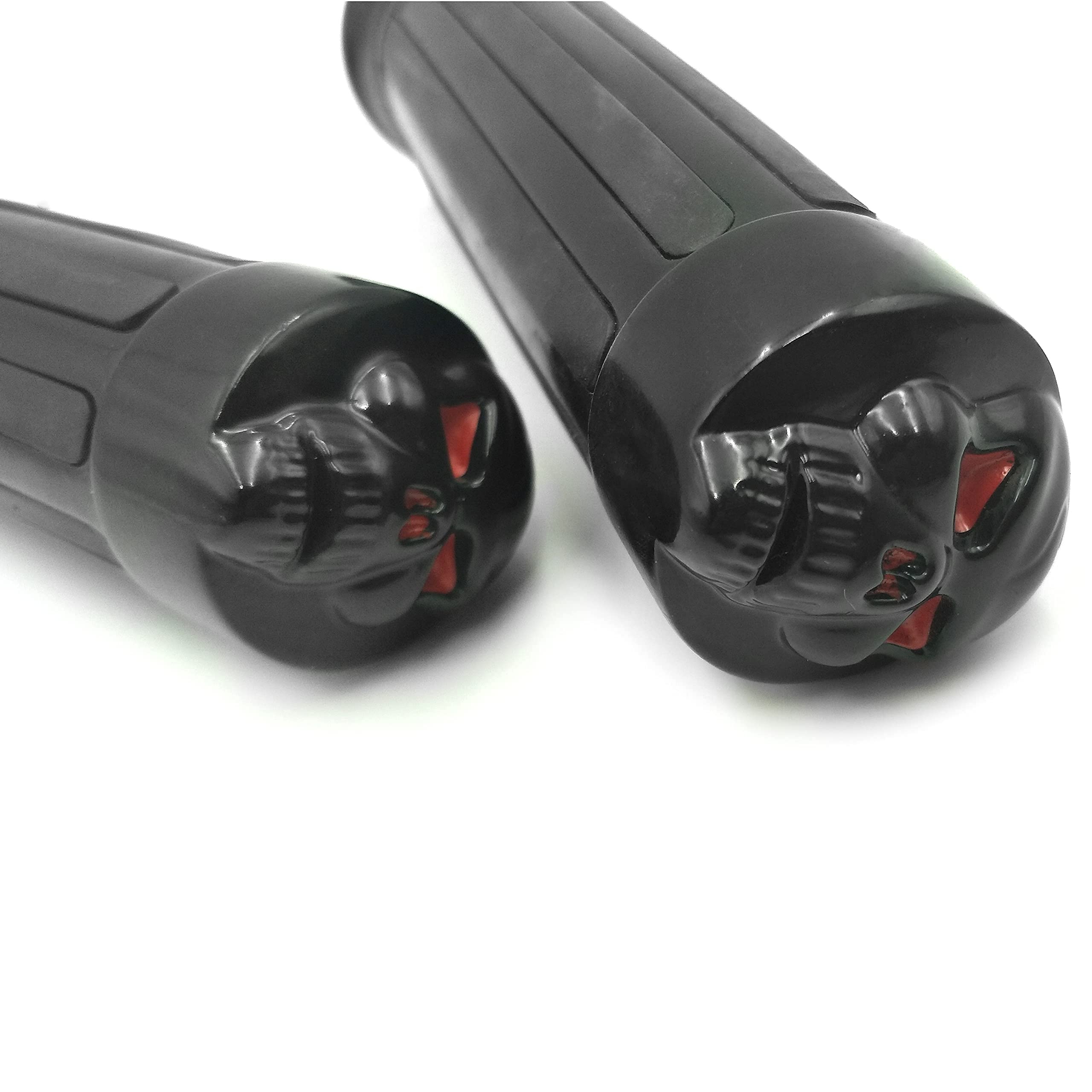 Amazon.com: HTTMT MT080-25-BK Black Skull style Hand Grips 1