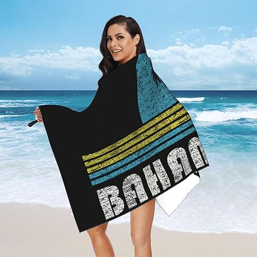 Miniatura 9 de Bahamas - Toalla de playa con toalla, 31.5 x 63 pulgadas, toallas de playa de microfibra suave, de secado rápido, absorbentes, sin arena, manta de