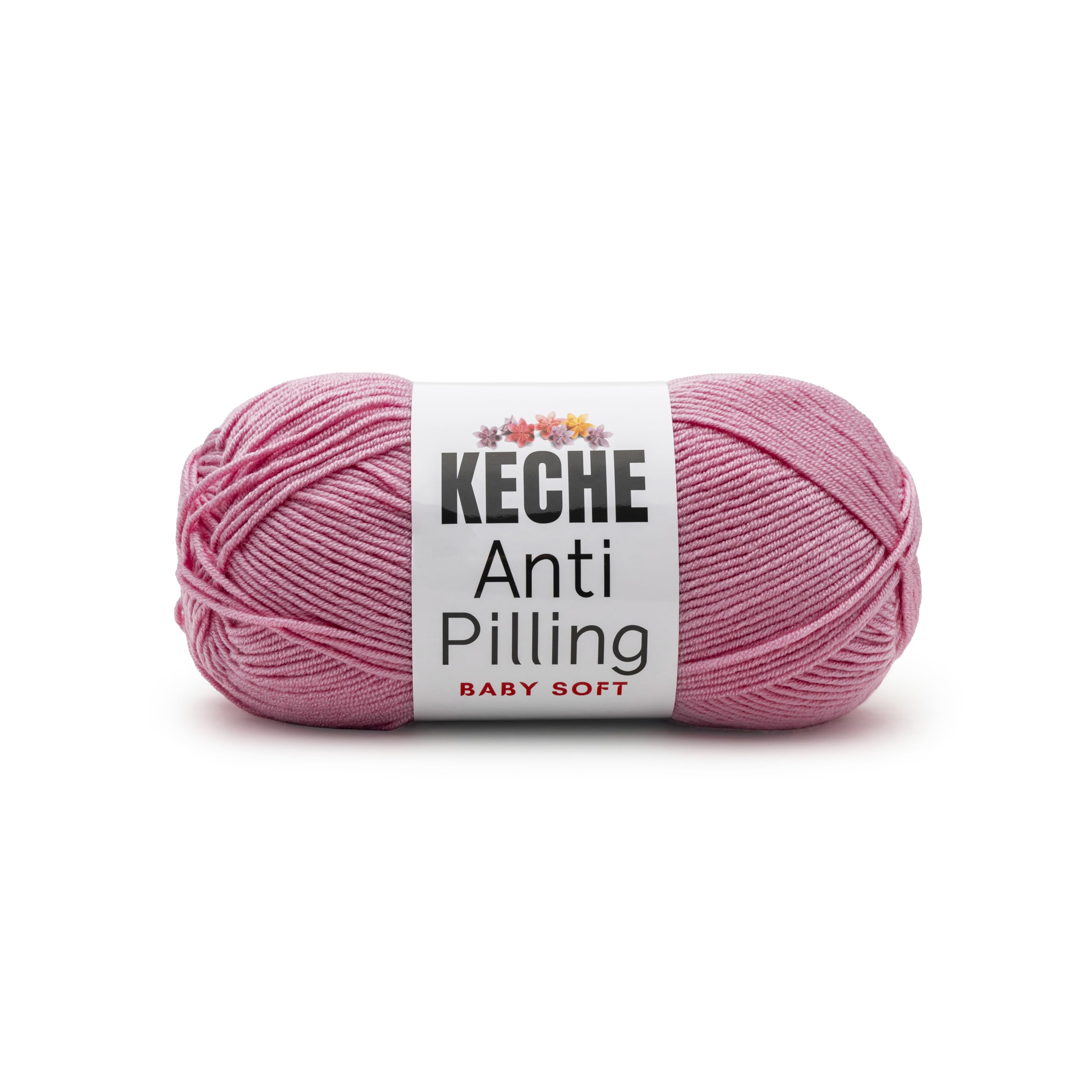 Soft DailyKnit DK Yarn, 100% Anti-Pilling Acrylic for Knitting Crocheting, Light Weight #3 (3.52 oz / 274 Yds) 1 Skein - Red — view 72