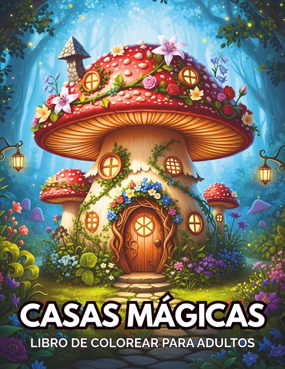 Casas Mágicas Libro de Colorear para Adultos: 50 Ilustraciones Detallados de Casas Fantásticas para Relajación y Antiestrés