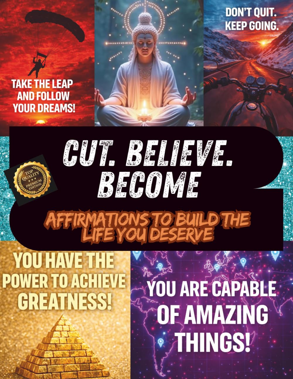 Cut. Believe. Become.: Affirmations to Build the Life You Deserve