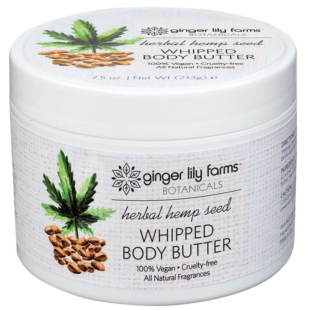 Ginger Lily Farms Botanicals Herbal Hemp Seed Whipped Body Butter Deeply Hydrating Non Greasy Residue Free 7 5 Oz Buy Online In Cayman Islands At Cayman Desertcart Com Productid