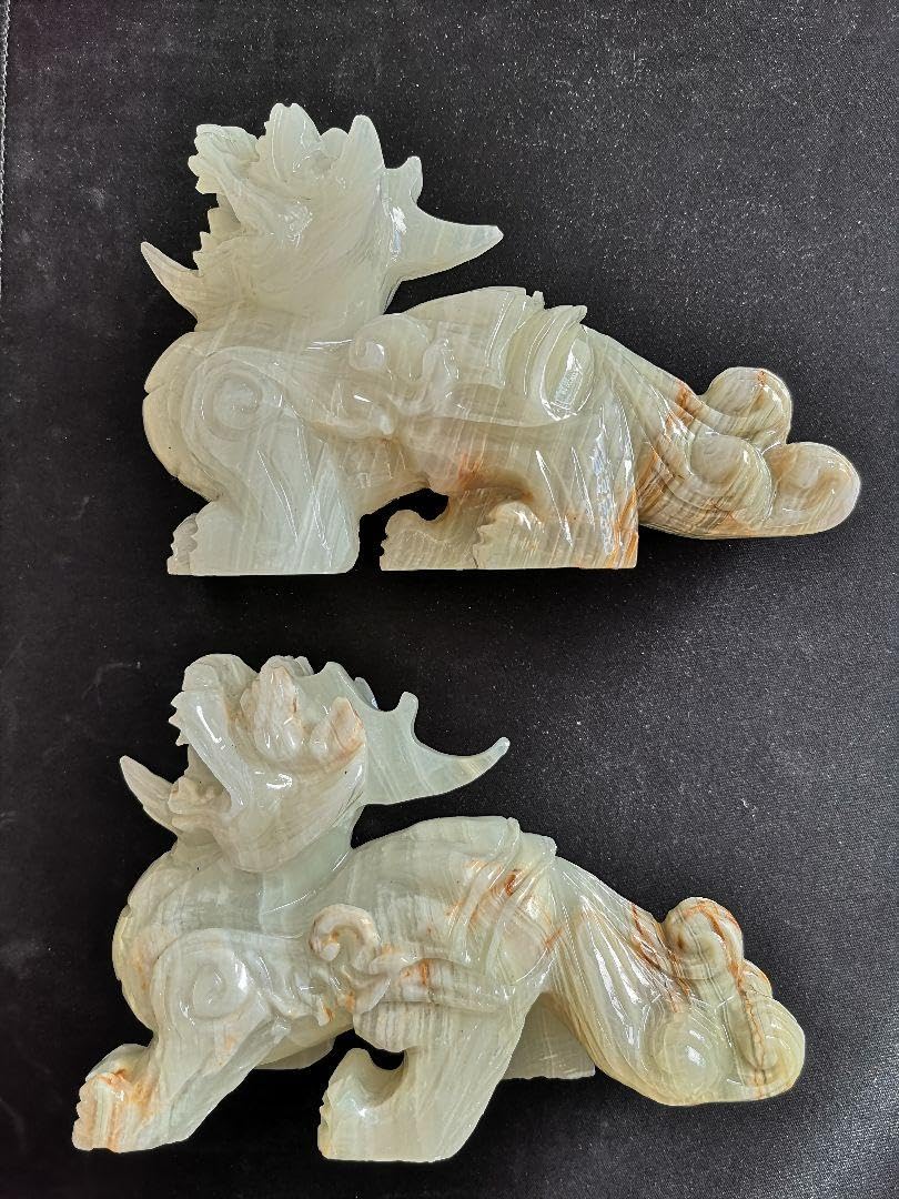 開運魔除け 天然石 瑞獣 獅子 彫刻 置物 楽天市場】獅子の置物 銅製祥獅献瑞 風水魔除け : 中国貿易CTC