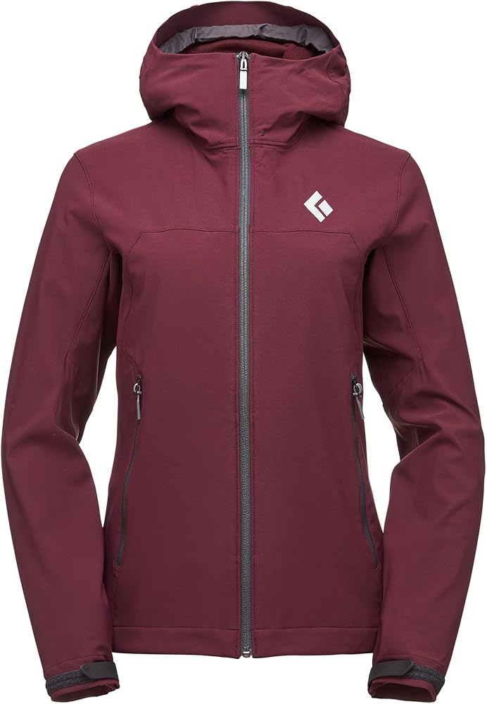 Black Diamond Womens Dawn Patrol Shell/Jacket, Bordeaux, Large at 
