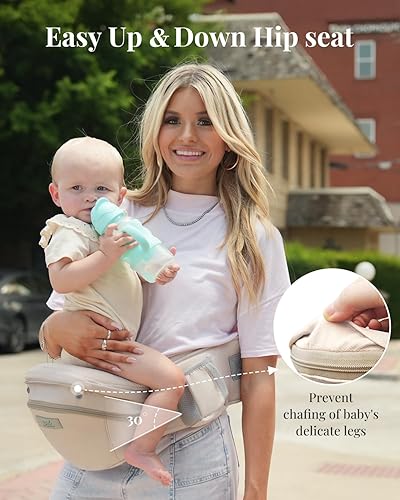 Miniatura 5 de Portabebés Pro, MOMTORY - Portabebés de almacenamiento 6 en 1 con certificado de seguridad, para recién nacidos a niños pequeños, soporte