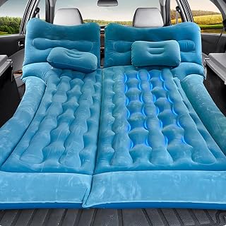 Inflatable Car Air Mattress for Cadillac IQ 2024 Air Mattress Camping Bed Car Sleeping Bed Portable Foldable Car Air Bed,Dark Green