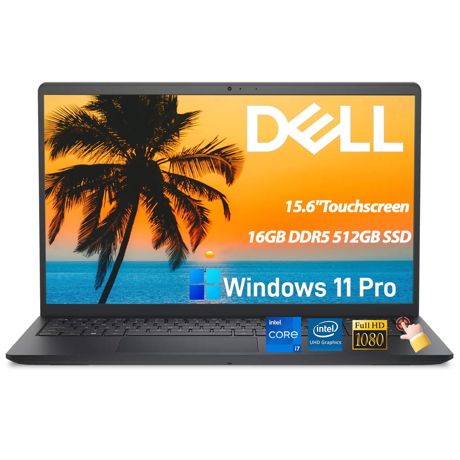 DC15250 Touchscreen Laptop, Intel 10-Core i7-1355U, 16GB, 512GB SSD
