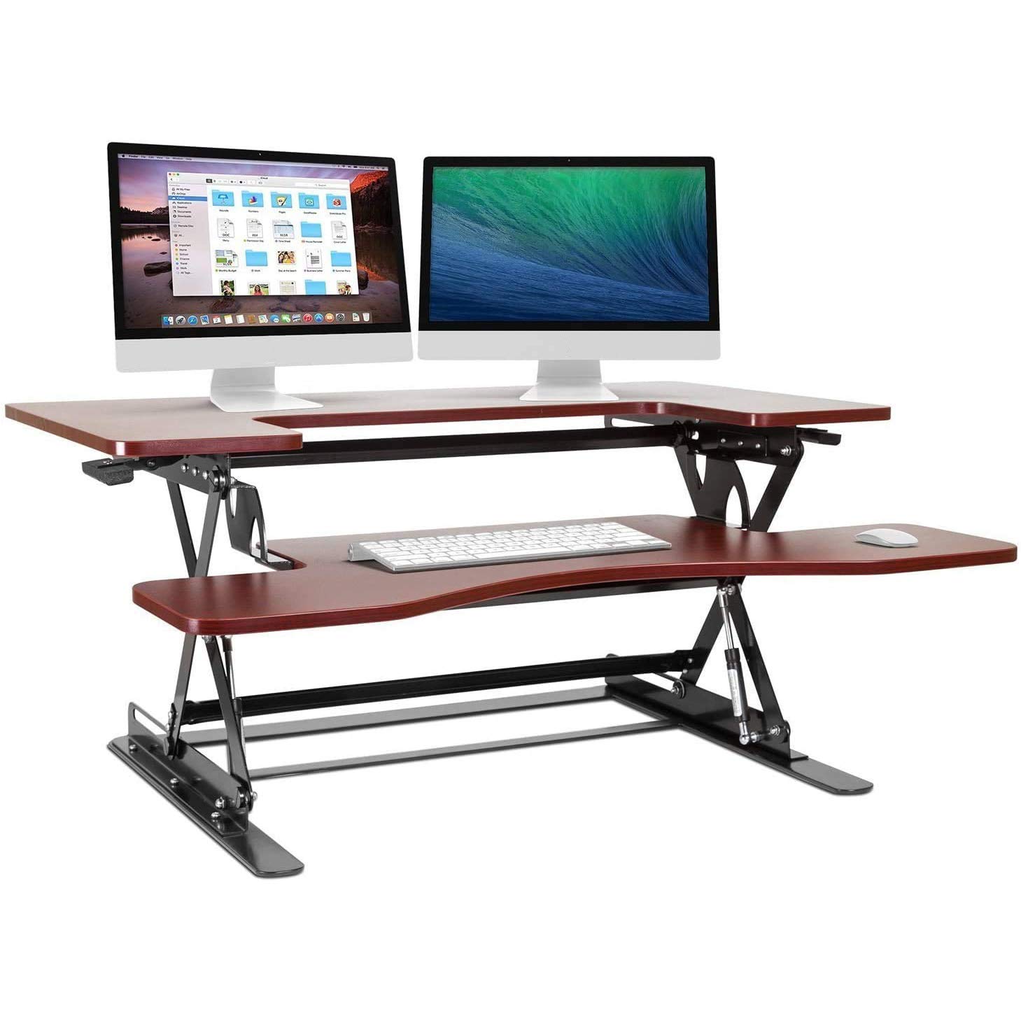 Buy Halter Stand Up Desk Converter for Laptop, Dual Monitor and Laptop