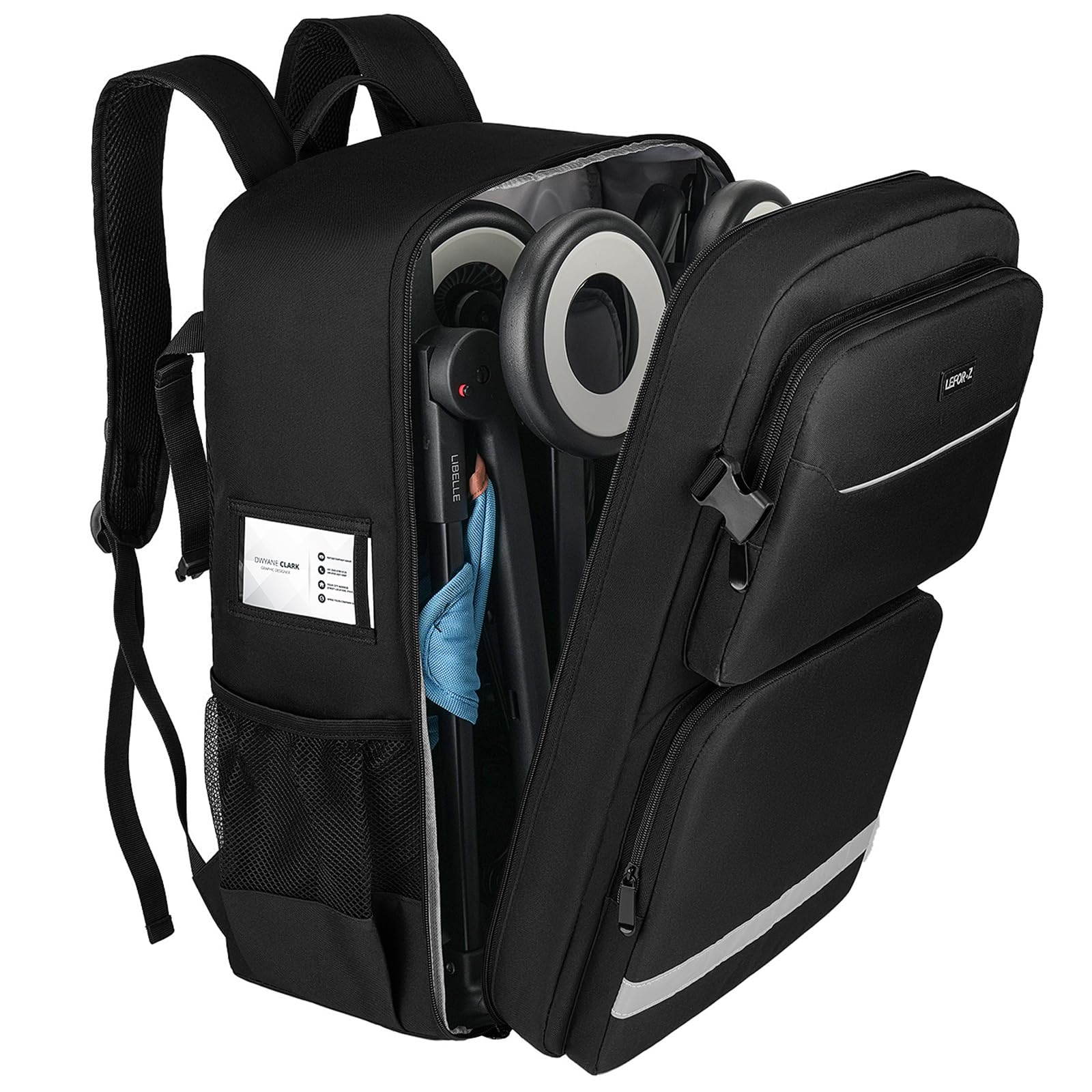 LEFOR·Z Stroller Travel Bag(Size:13.8''×8.7''×20.5''),Stroller Backpack Compatible with Gb Pockit/Pockit+ All City/Air All Terrain/Cybex Libelle 2