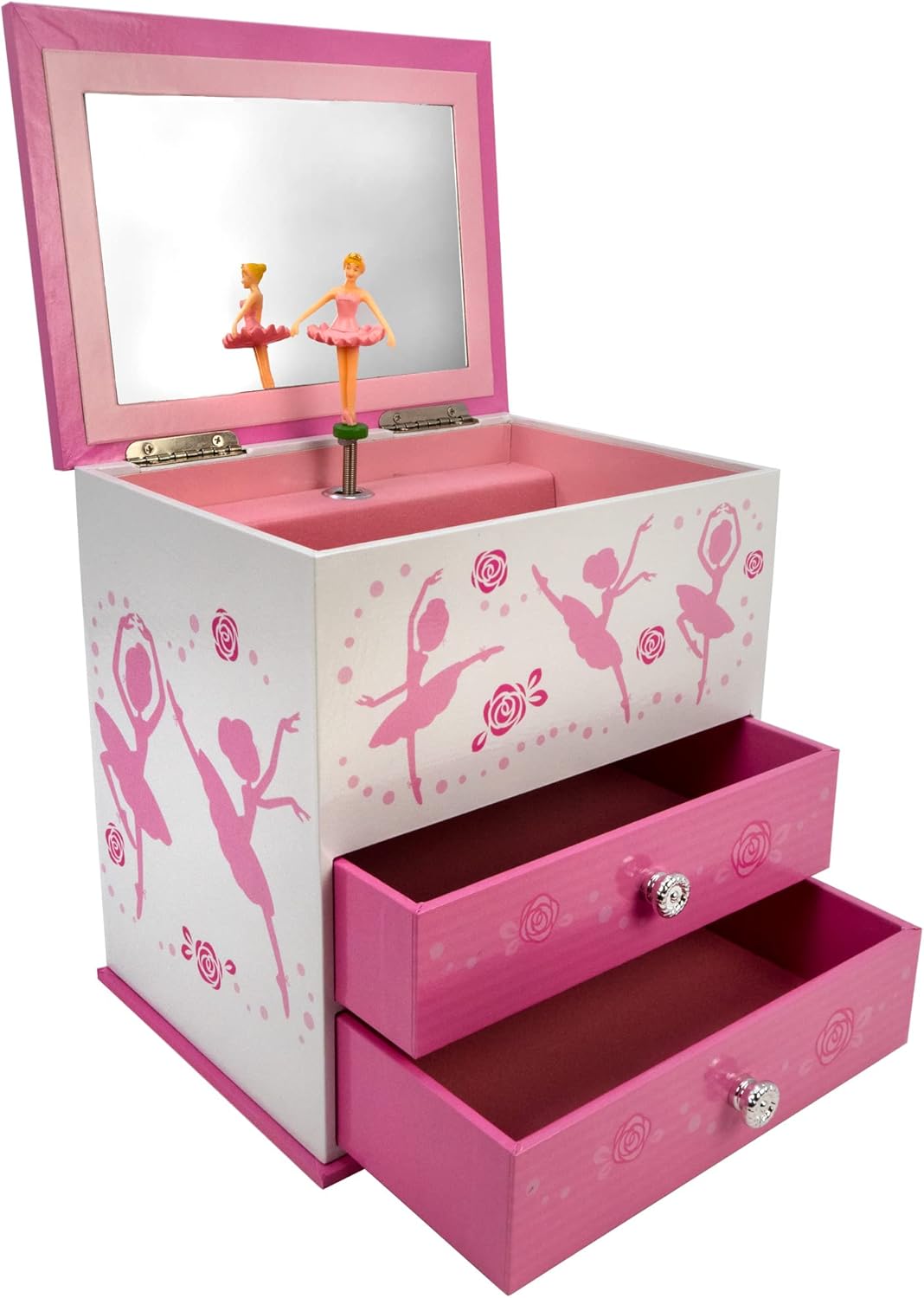 2 Drawer Ballerina Dancer Music Box by San Francisco Music Box Company