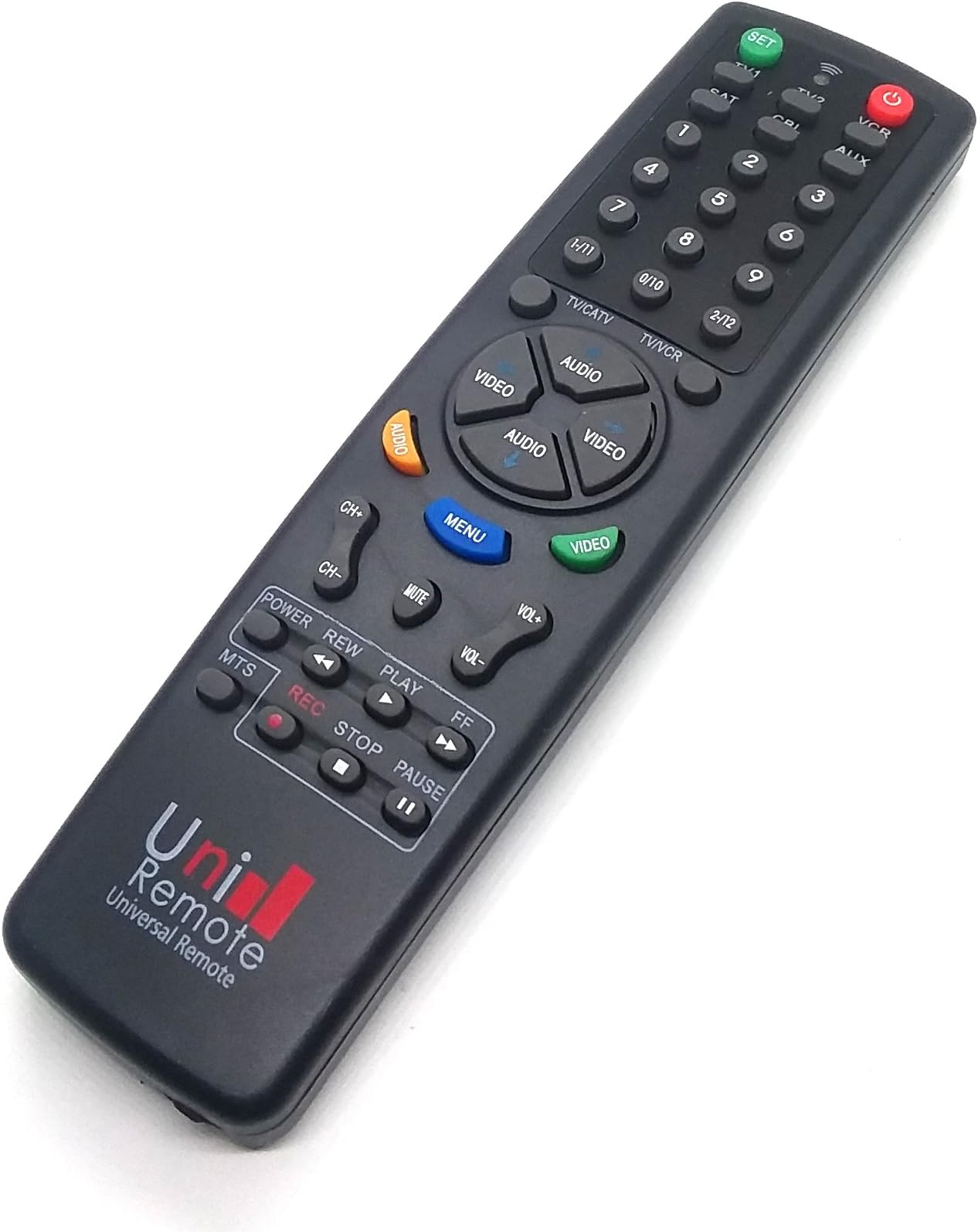 12 Device Universal Remote with Auto Search, Easy Set Up Works with Most Major Brands & Good for TV, VCR, Cable, DVD, and More