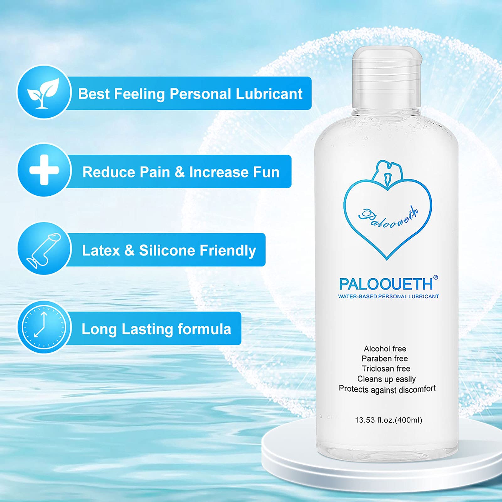 PALOOUETH 400ML Gleitgel auf Wasserbasis, Premium Aqua Gleitmittel,  Langzeitwirkung, Intimgel Sensitiv (400ML) : Amazon.de: Drogerie &  Körperpflege