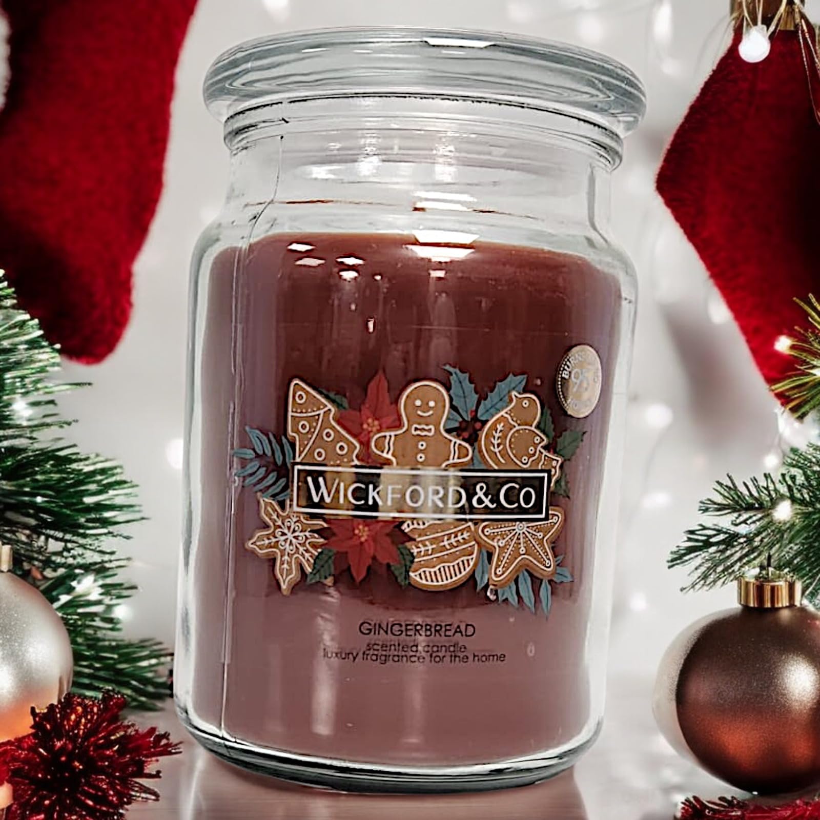 Wickford & Co Scented Candle Collection 5 Different Luxury Fragrances with 95 Hour Burn Time18 Oz Glass Jar with Lid (One Size - Image 4