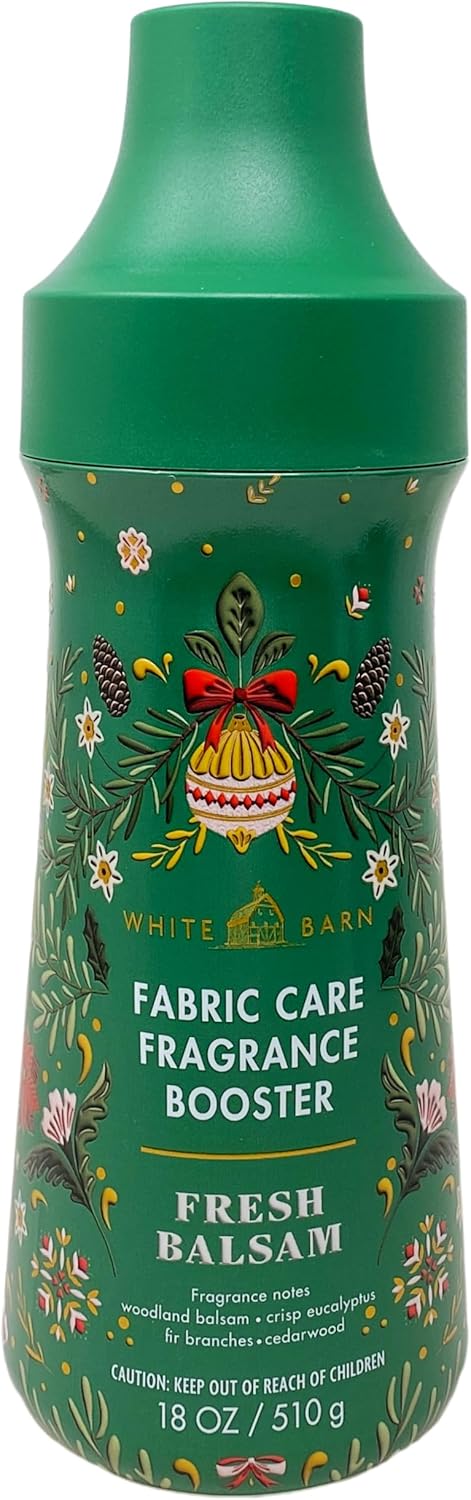 Bath & Body Works Fresh Balsam Laundry Detergent and Fragrance Booster Duo Set with a Fresh Forest Bar Soap