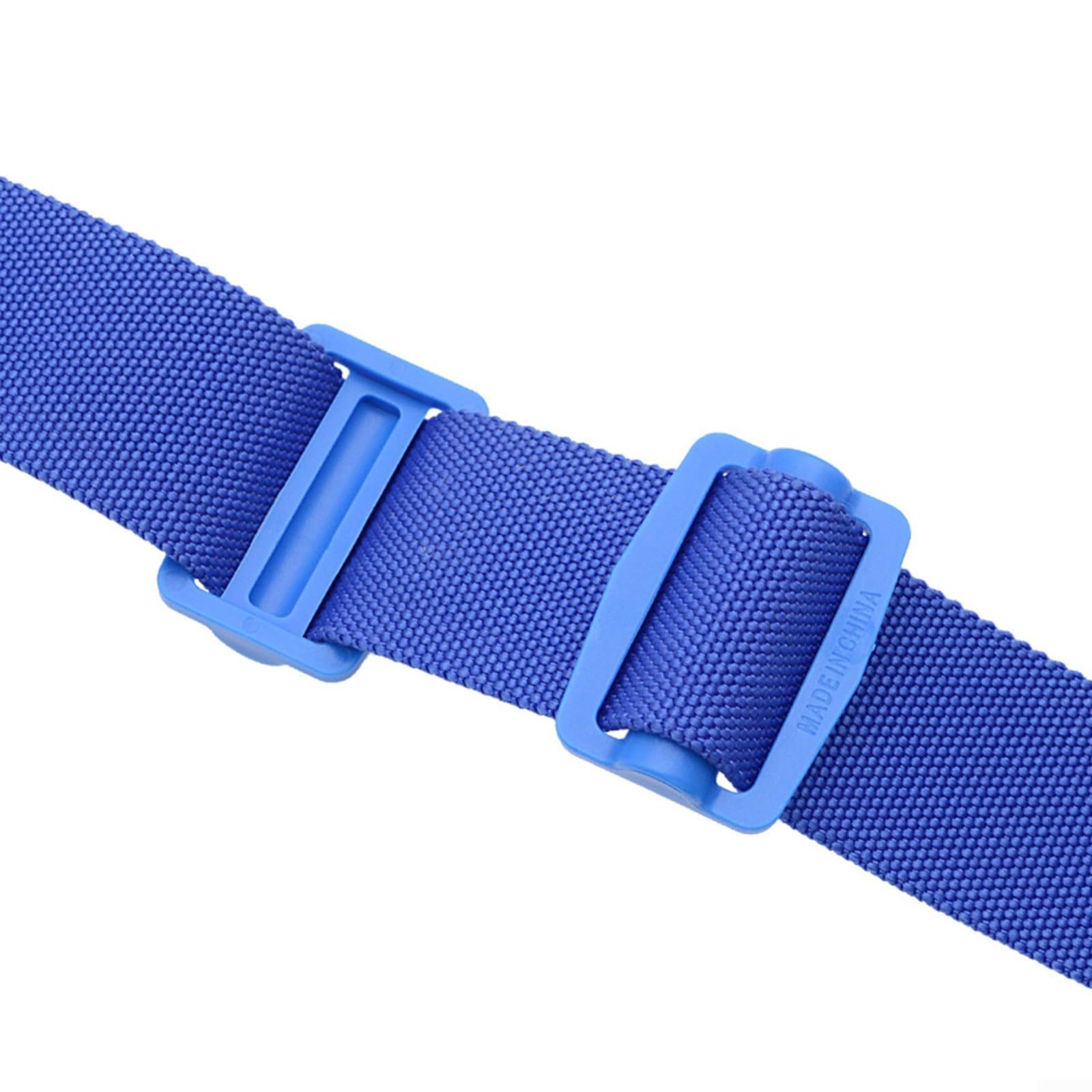 Confezione da 2 fibbie per cinghie per immersioni subacquee, 52 mm, fibbia in plastica a regolazione rapida per backfly (blu)
