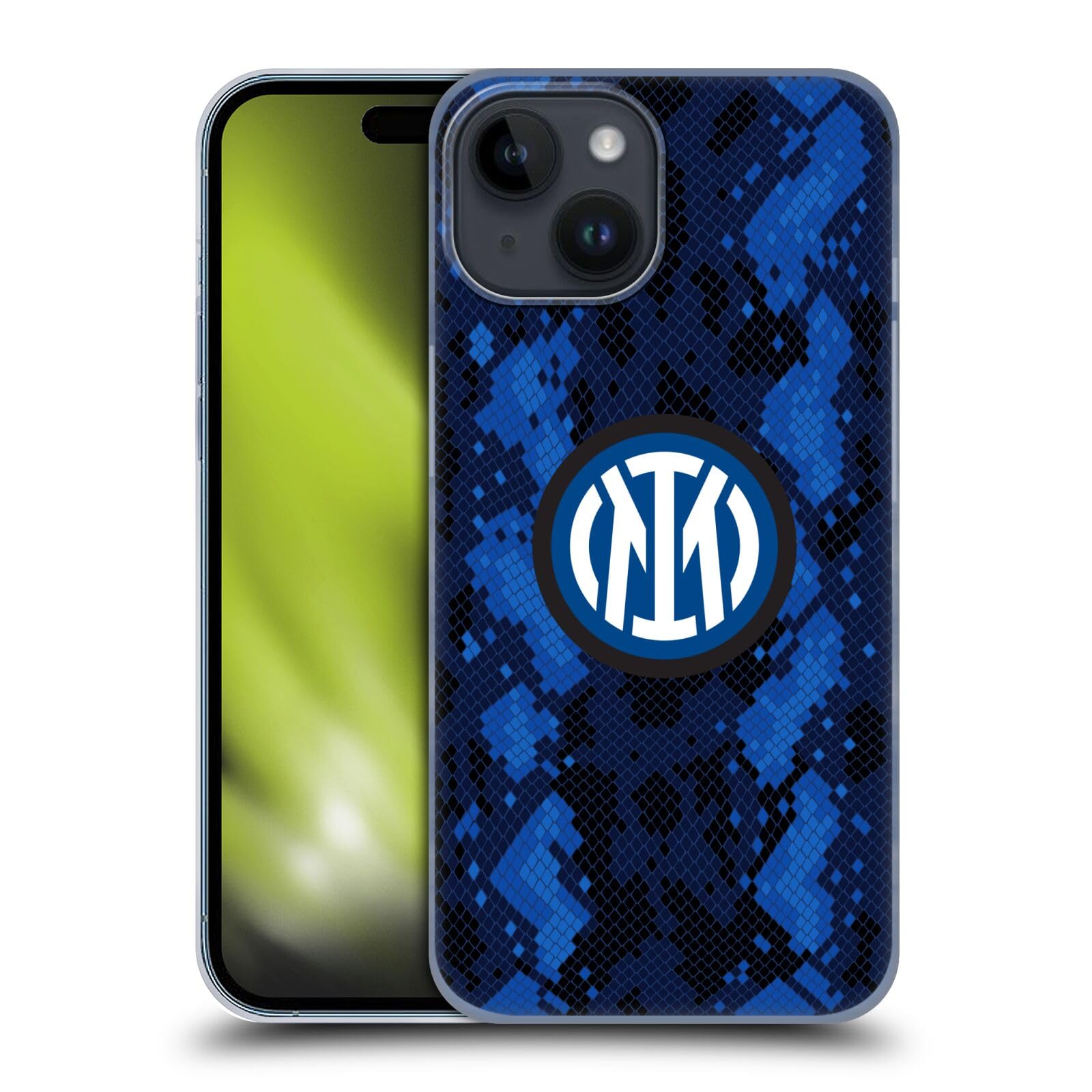 Head Case Designs Licenza Ufficiale Inter Milan Home 2021/22 Kit Crest Custodia Cover Dura per Parte Posteriore Compatibile con Apple iPhone 15