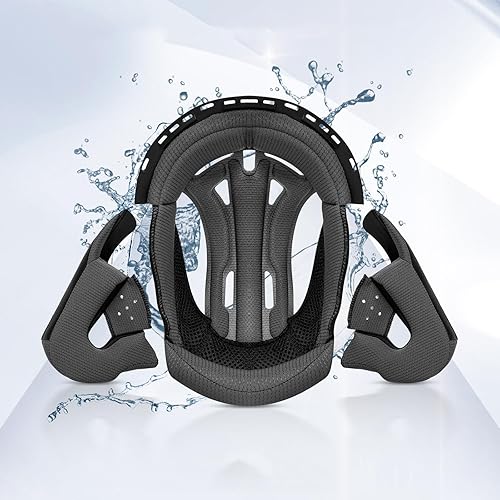 Forro para casco de motocicleta, forro transpirable, almohadillas lavables para FreedConn New EPS BM12 casco de motocicleta de cara completa solo