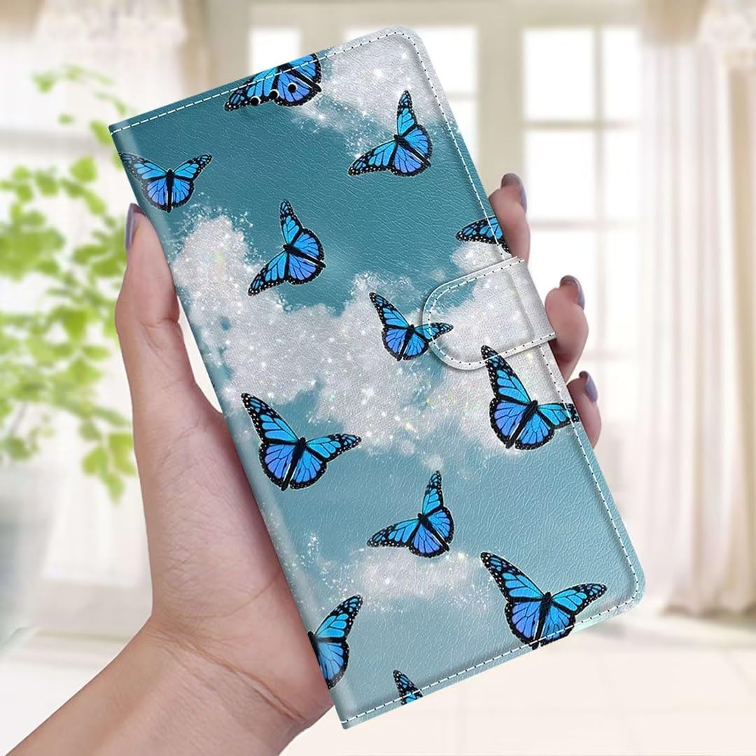 MBSLFY Cover per OPPO A38 4G,Premium PU Pelle Portafoglio Magnetica Libretto Flip Caso Protettiva Custodia [Slot per Scheda], Verde