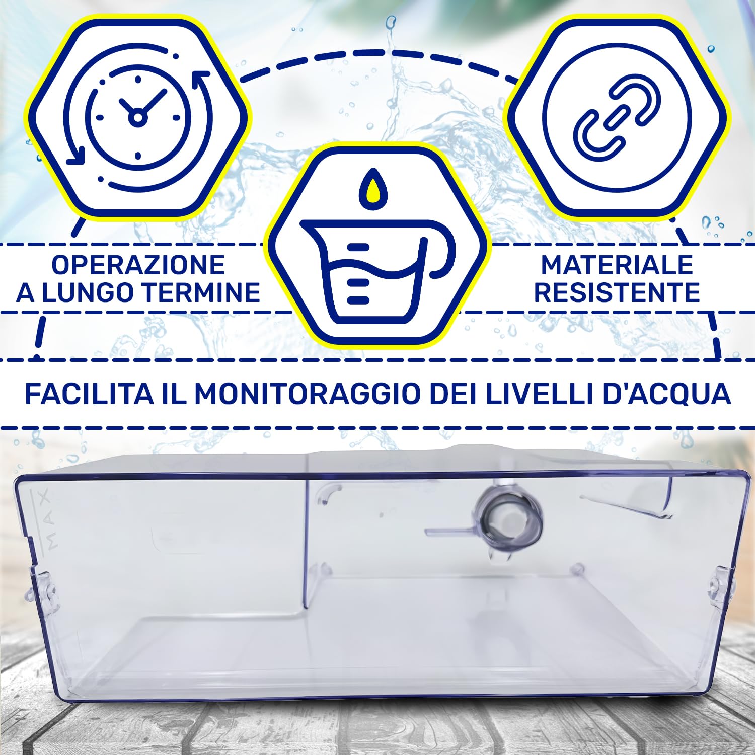 Serbatoio Acqua per Macchina Caffè con Codice Originale 421945003751 per Gaggia per Saeco - Garanzia di 10 Anni - MONTERAL