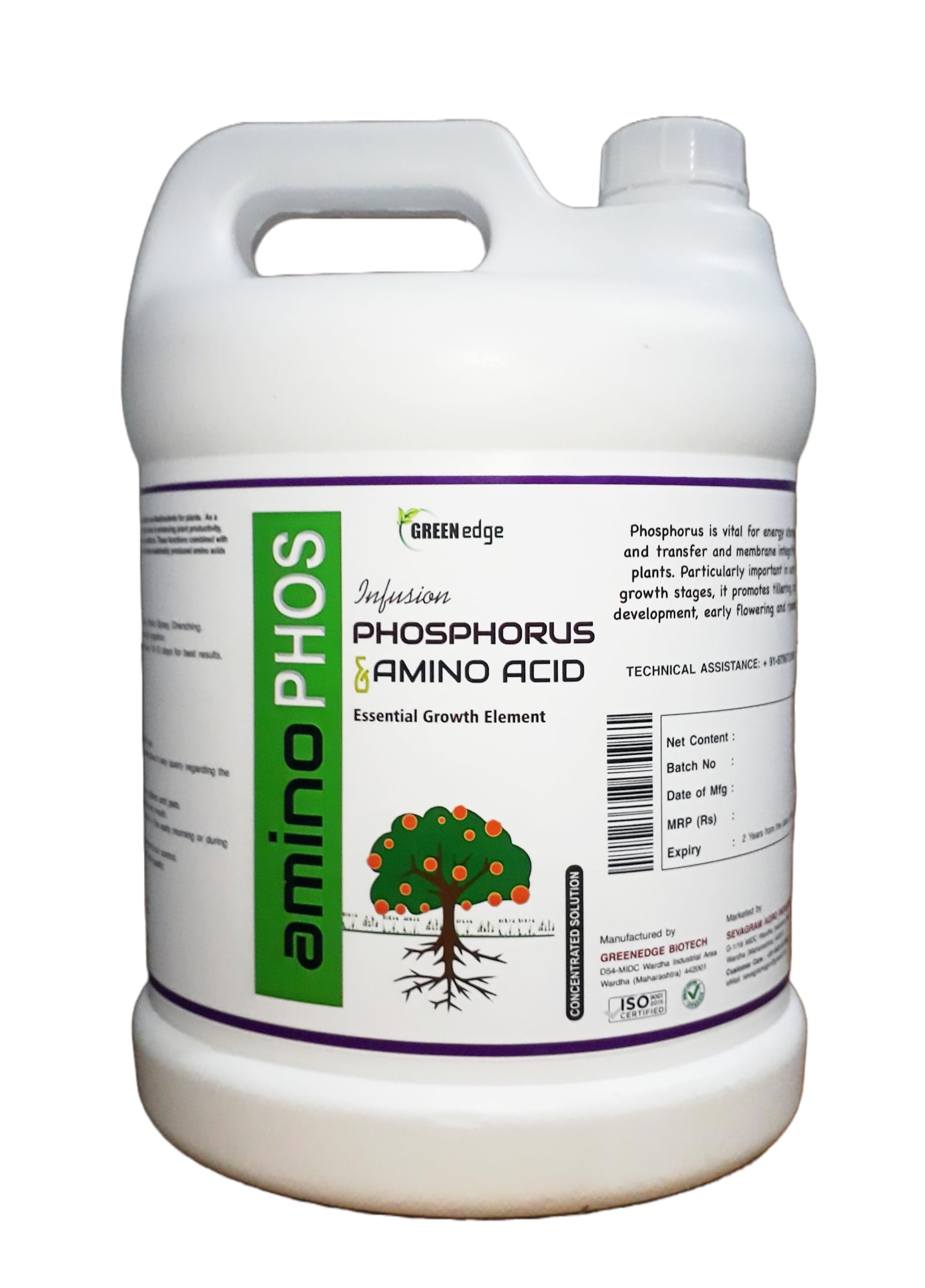 Greenedge Organic AMINOPHOS (Chelated Phosphorus: Amino Acid) Fertilizer | Nourishing Growth, Naturally! (B0C8BQN5W9) Amazon Price History, Amazon Price Tracker