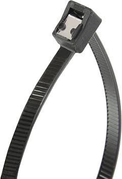 Calterm 74509 Nylon Self-Cutting Cable Tie, 14", 50 lb. Tensile, Twist-Off, Clean-Cut, Stainless Steel Blade, Wire Tie/Industrial/Outdoor & Household Use, Zip Tie, UV Resistant, Uv Black
