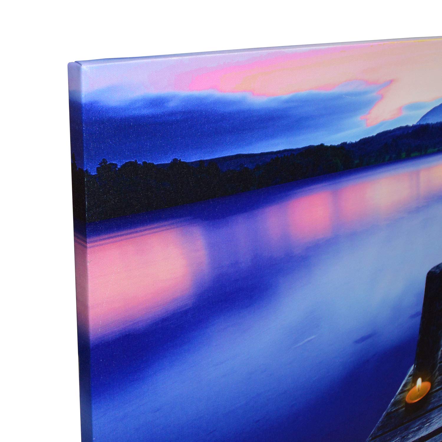 DRULINE LED Quadro su Tela Immagine Tela Illuminazione Funziona a Batteria Fotografia Indoor - barretta