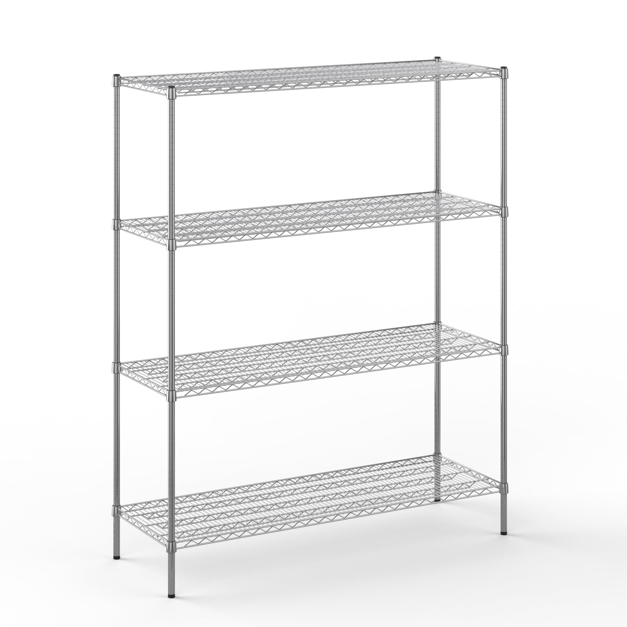 21" Deep x 60" Wide x 74" Height Wire Shelving Kit | 4-Tier | NSF Commercial Storage Rack Unit