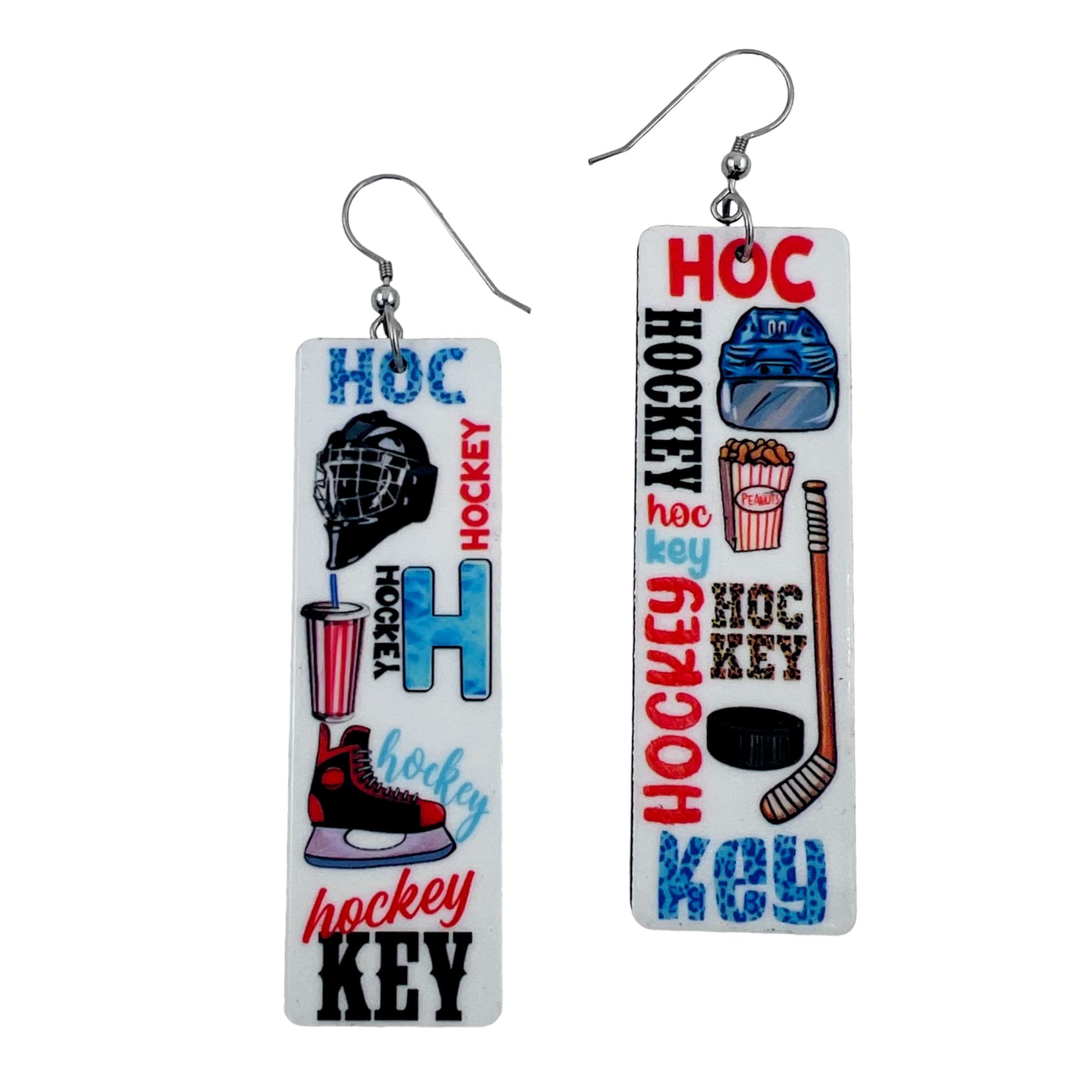 Ice Hockey Jewelry for Women - Icehockey Earrings - Winter Sports Accessories (Ice Hockey)