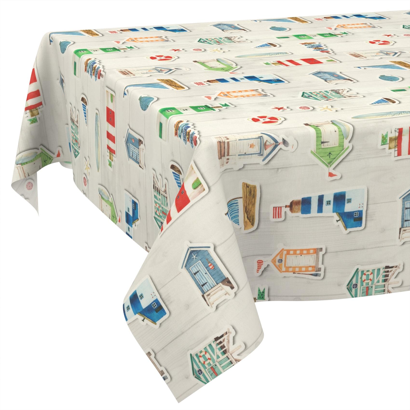 Nappe imperméable effet lotus 180x140 anti-taches pour table propre