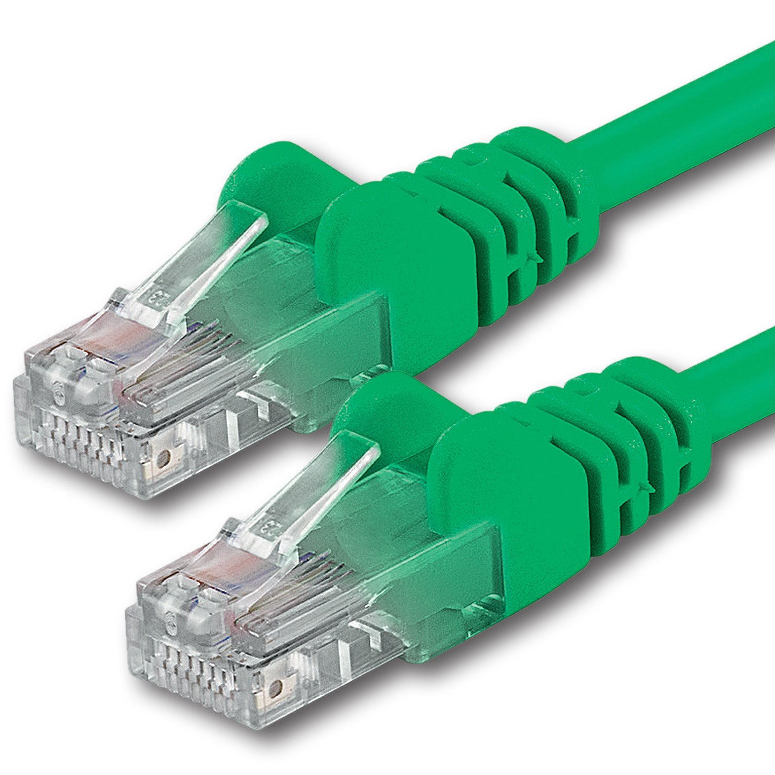 1aTTack.de 20m - grün - 1 Stück - CAT.6 CAT6 Ethernet-Lan-Netzwerk-Kabel 1000 Mbit/s Patchkabel