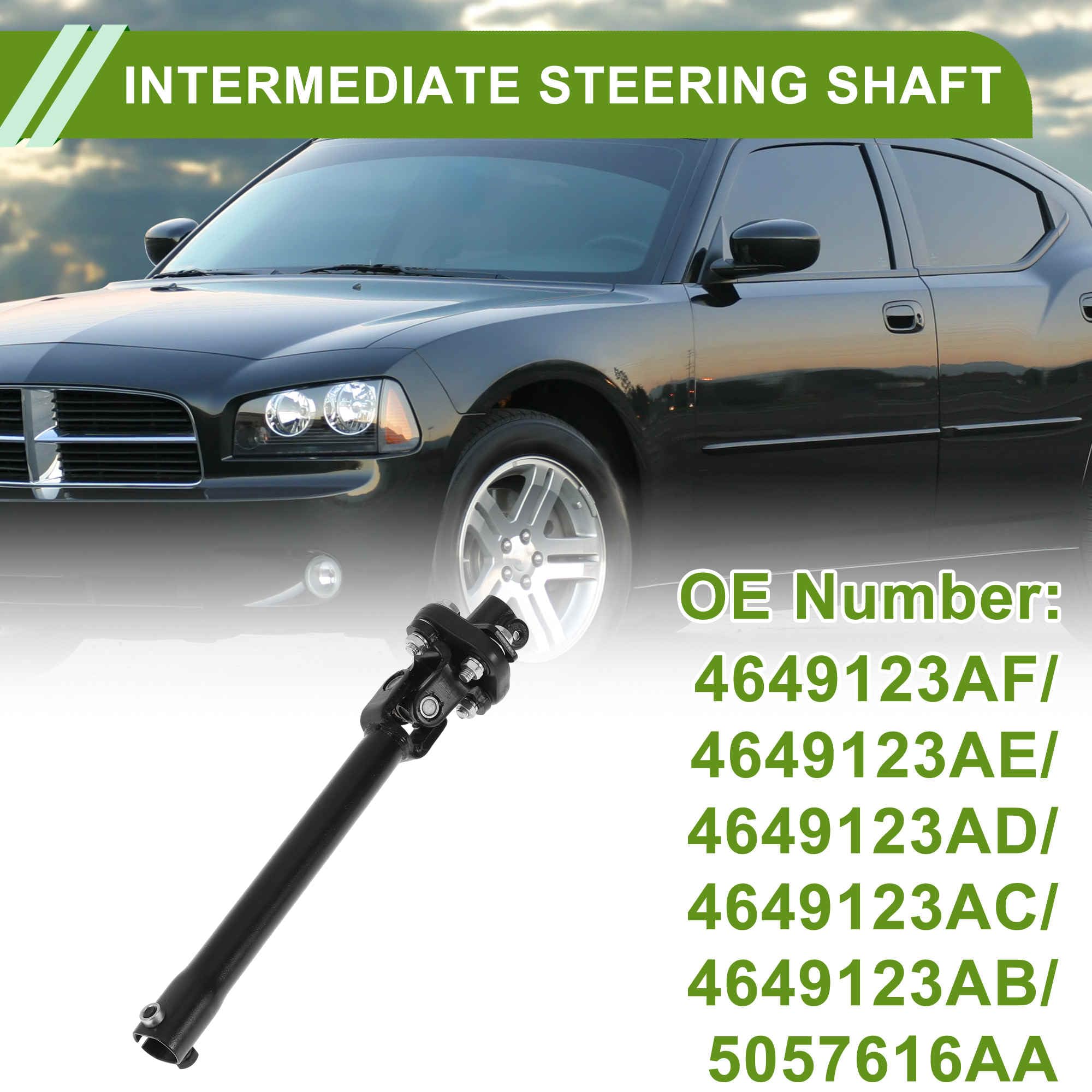 A ABSOPRO Lenksäulenwelle Für Chrysler 300 2005-2010 Lenkwelle Nr.4649123AF/4649123AE/4649123AD/4649123AC/4649123AB/5057616AA Metall 1 Stück