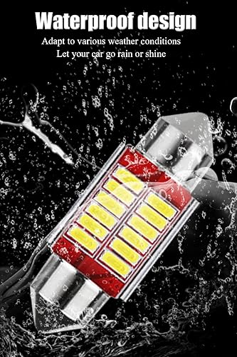 Miniatura 6 de DE3175 - Bombilla LED azul de 1.220 in Festoon LED súper brillante CANBUS 12-SMD 4014, bombilla LED 3022, bombilla LED DE3021, 3175 LED para luces